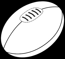 plain rugbyball